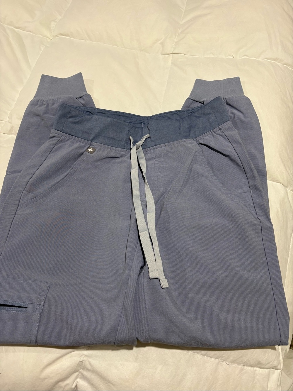Figs XXS/P Women's Slate Blue Drawstring Joggers